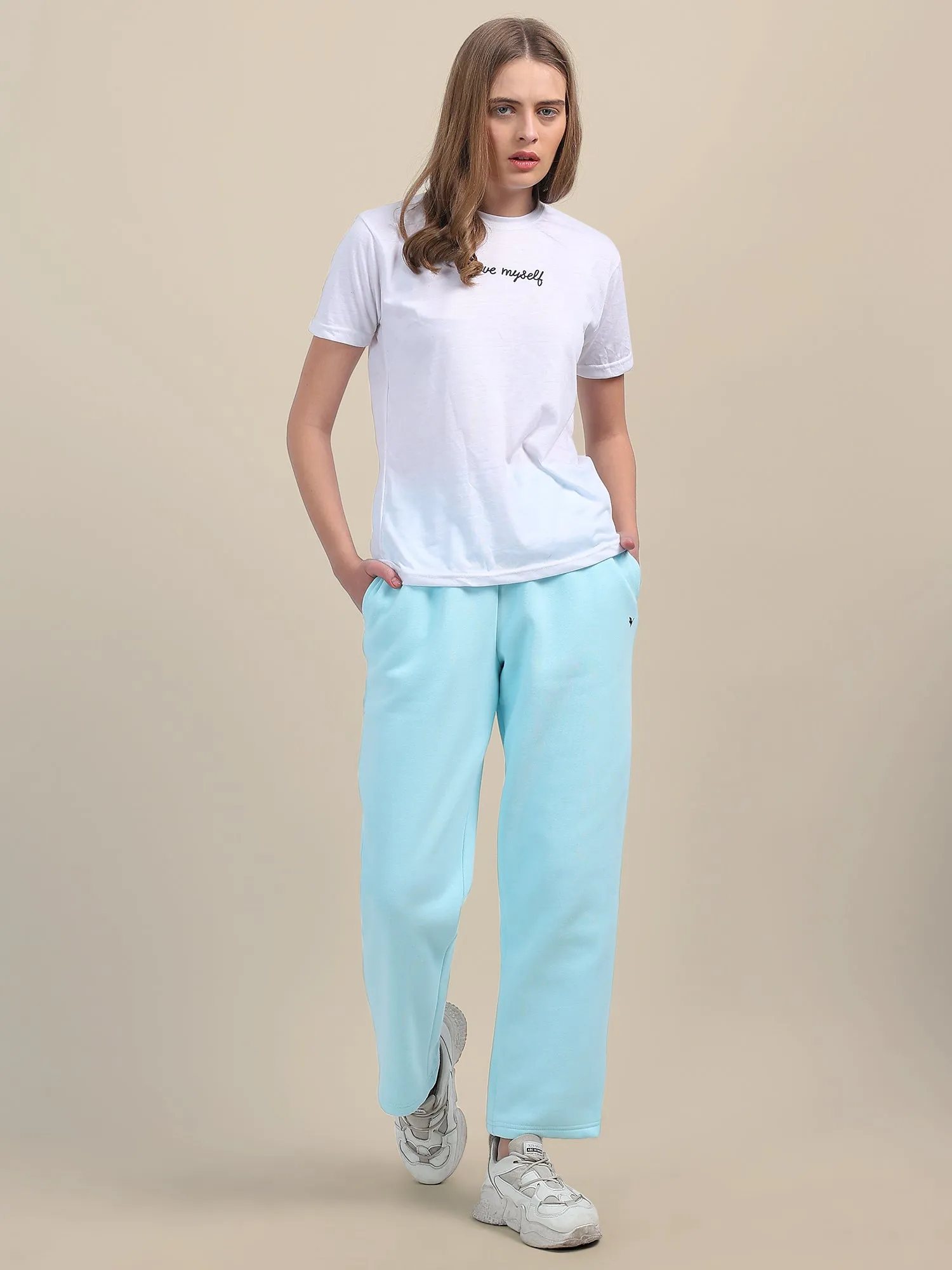 Amswan Womens Premium Cotton Aqua Sweatpant