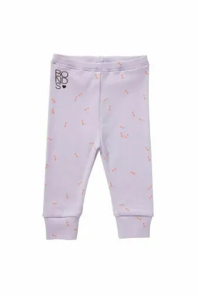 Baby Bonds Leggings Unisex Stretchy Purple Cuffed Bottom Tracksuit