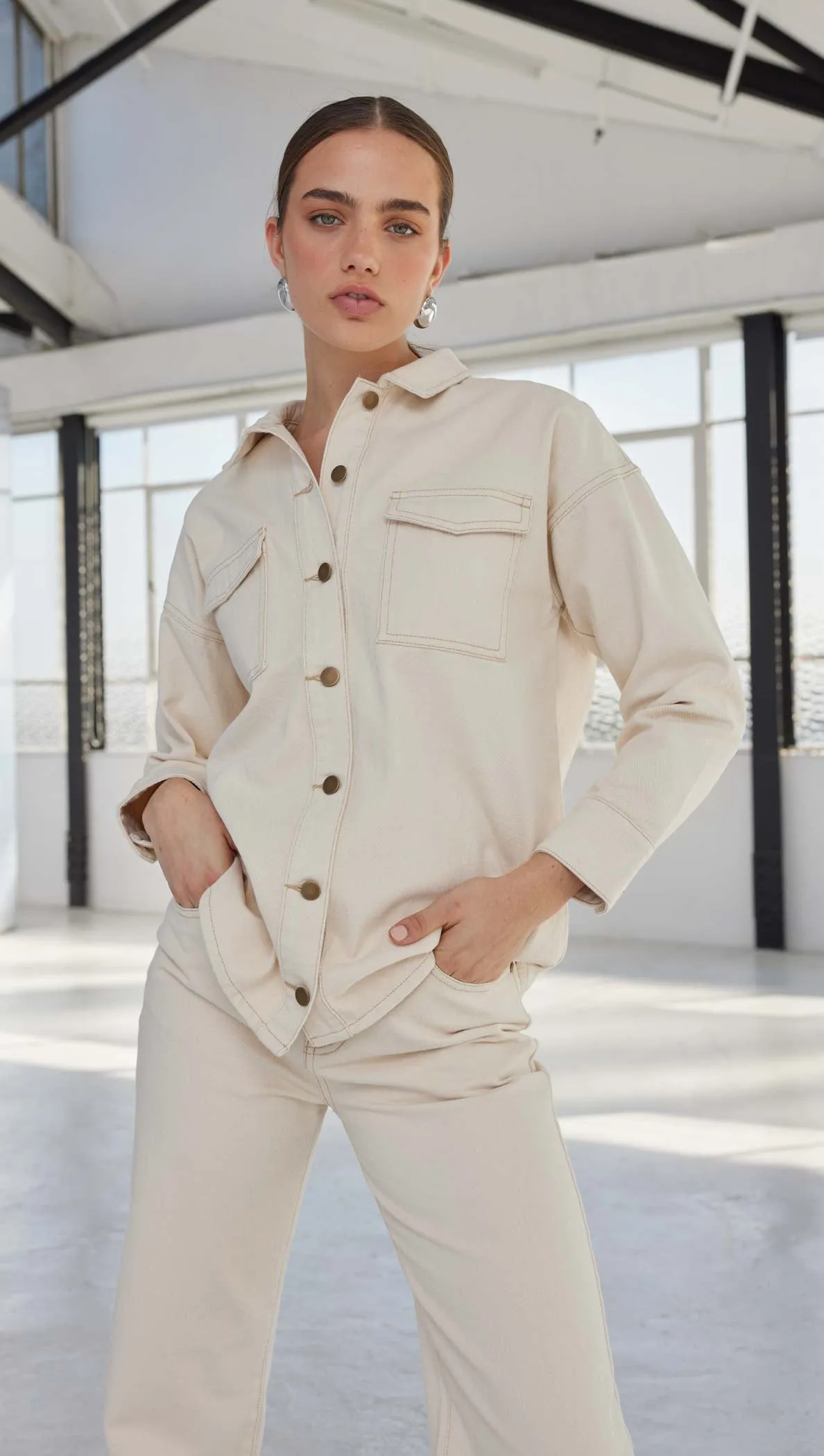 BAXTER DENIM SHACKET - Extra 15% off