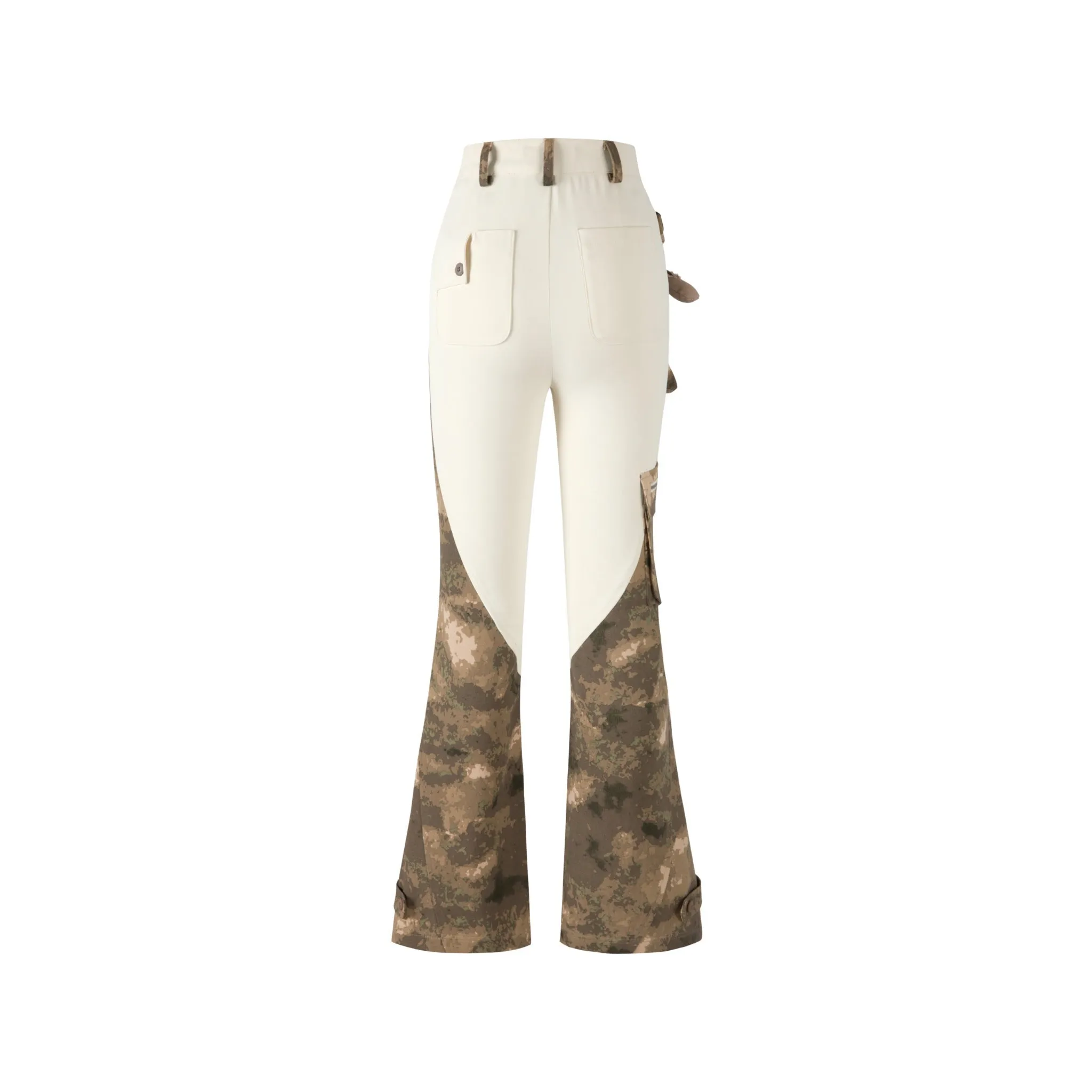 Bear Camo Patch Trousers Pear in Off-white