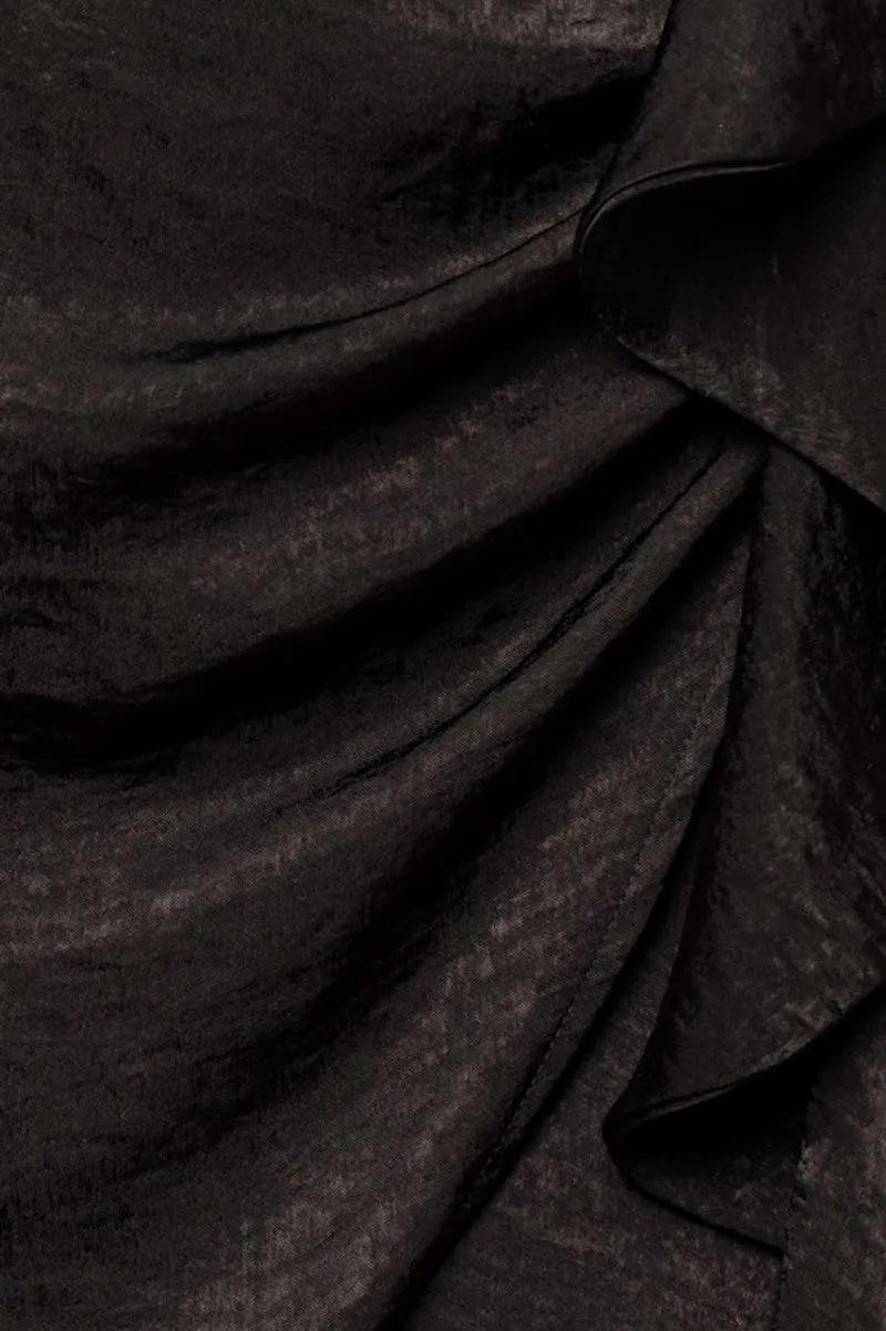 Belin's Black Satin Dress