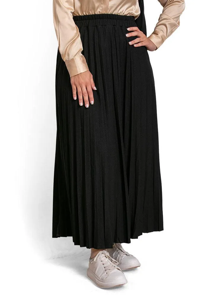 Black Pleated Skirt