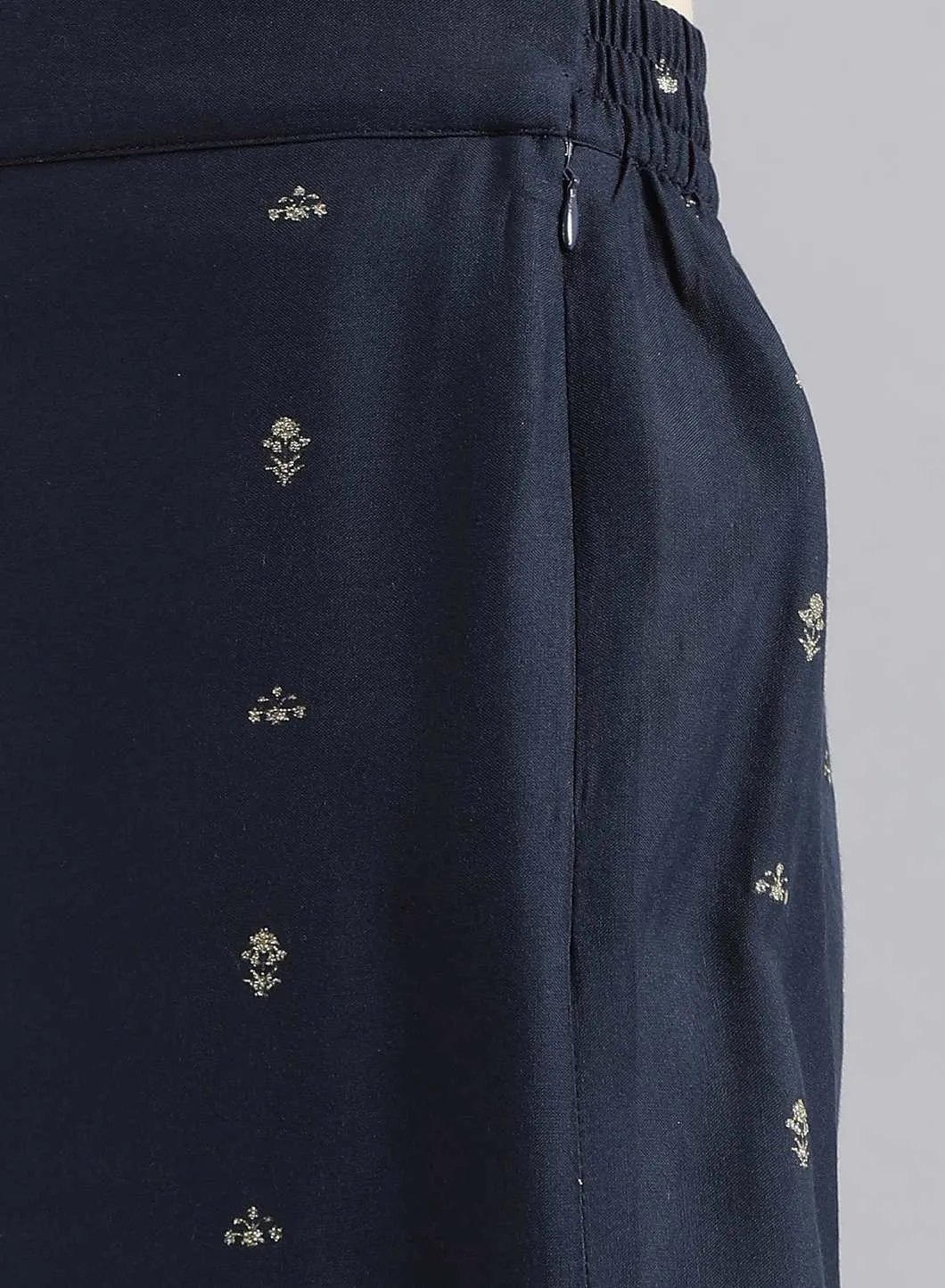 Blue Flared Pants