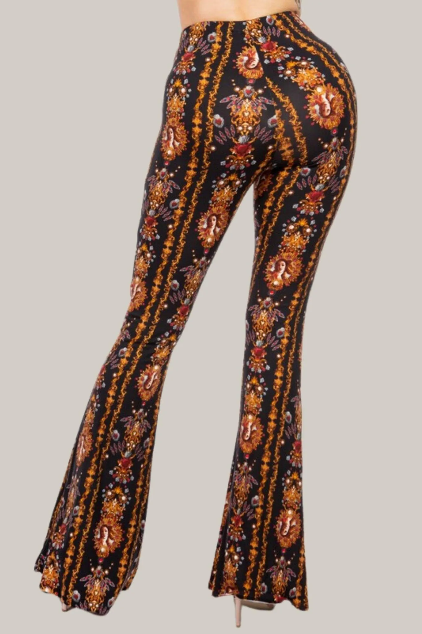 Boho Venus Baroque Printed Flared Pants