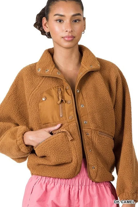 Button Fleece Jacket
