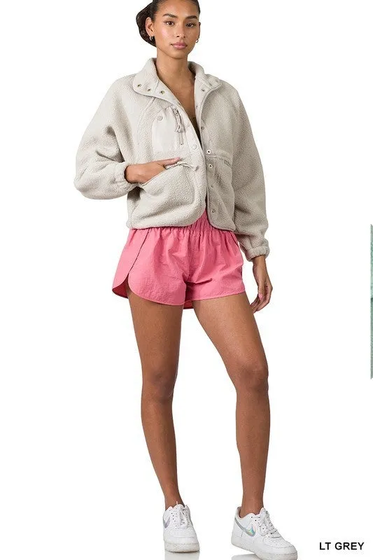 Button Fleece Jacket