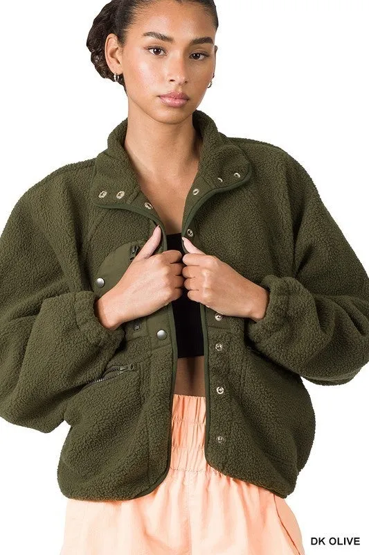 Button Fleece Jacket