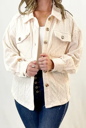 Cable Knit Casual Shacket | 4 Colors - All Sales Final