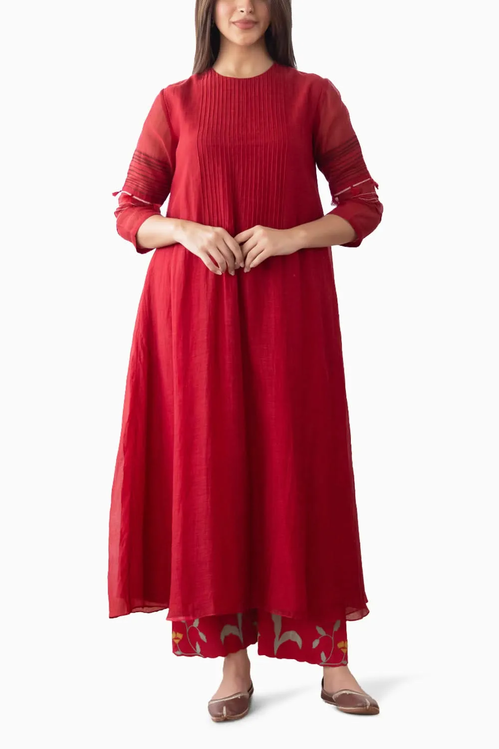 Camellia Tie Detail Kurta Set