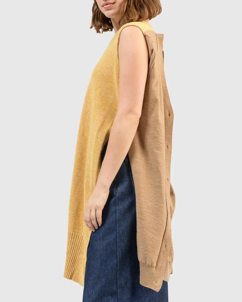 Cardigan Dress in Beige
