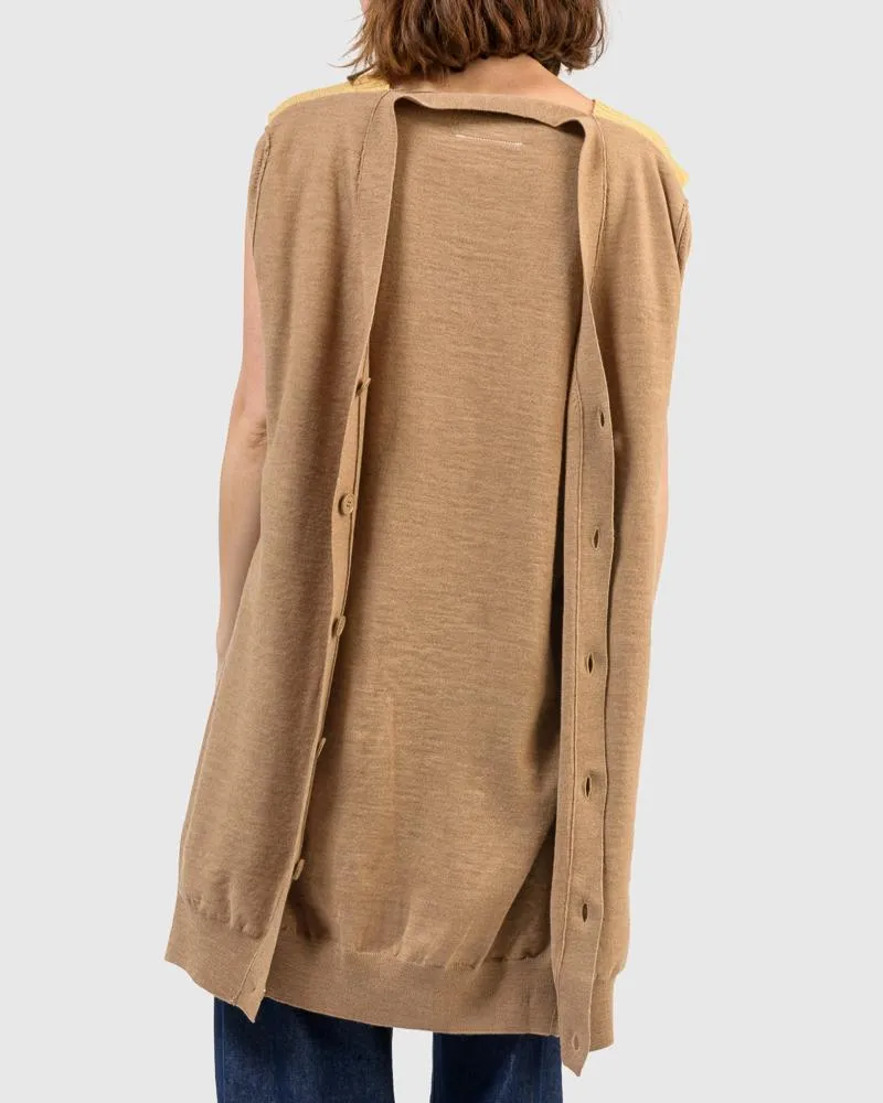Cardigan Dress in Beige