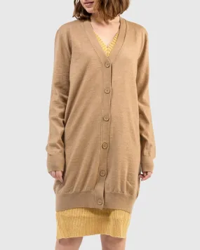 Cardigan Dress in Beige