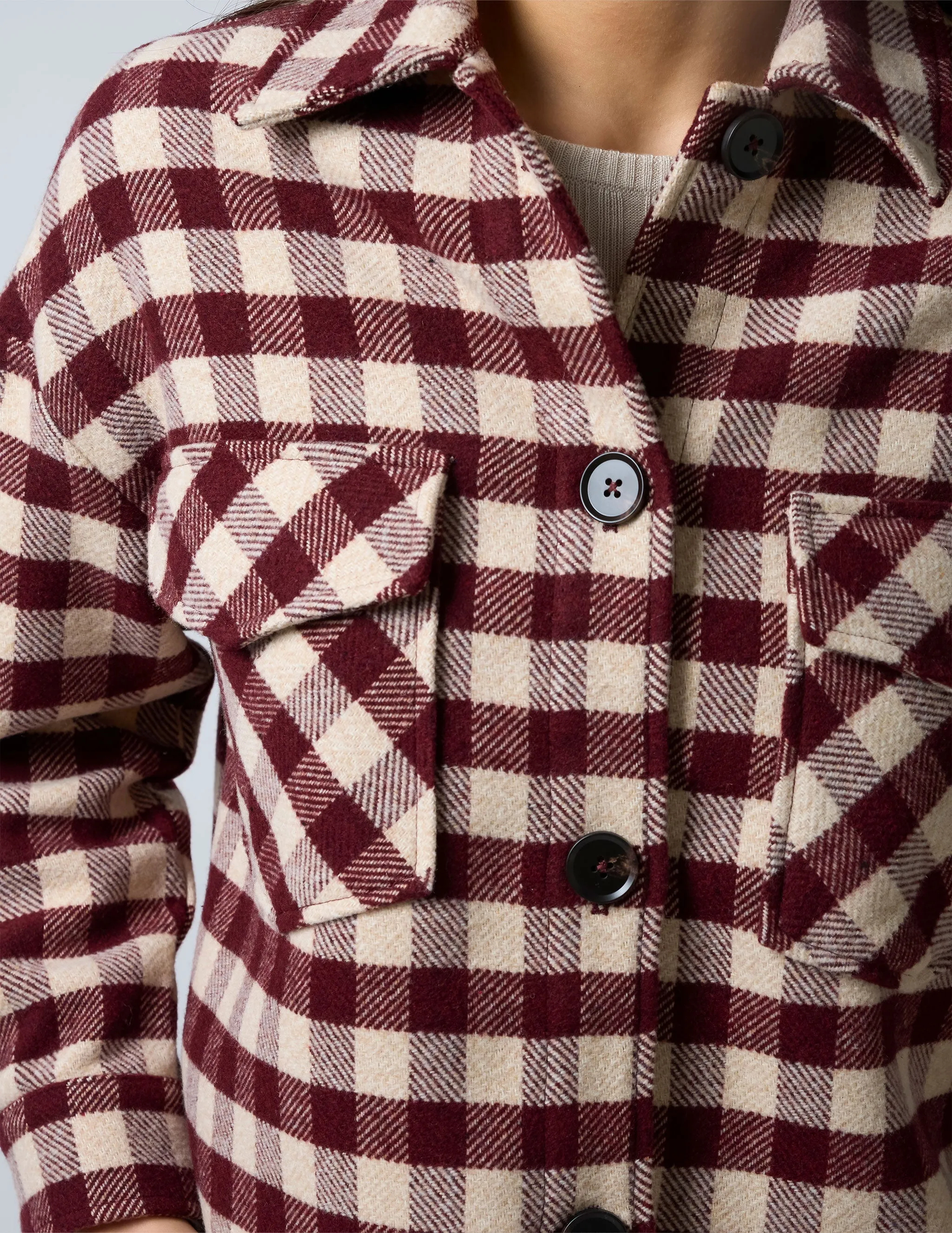 Carly Coat - Merlot
