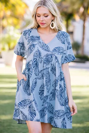 Cherish You Denim Blue Babydoll Dress
