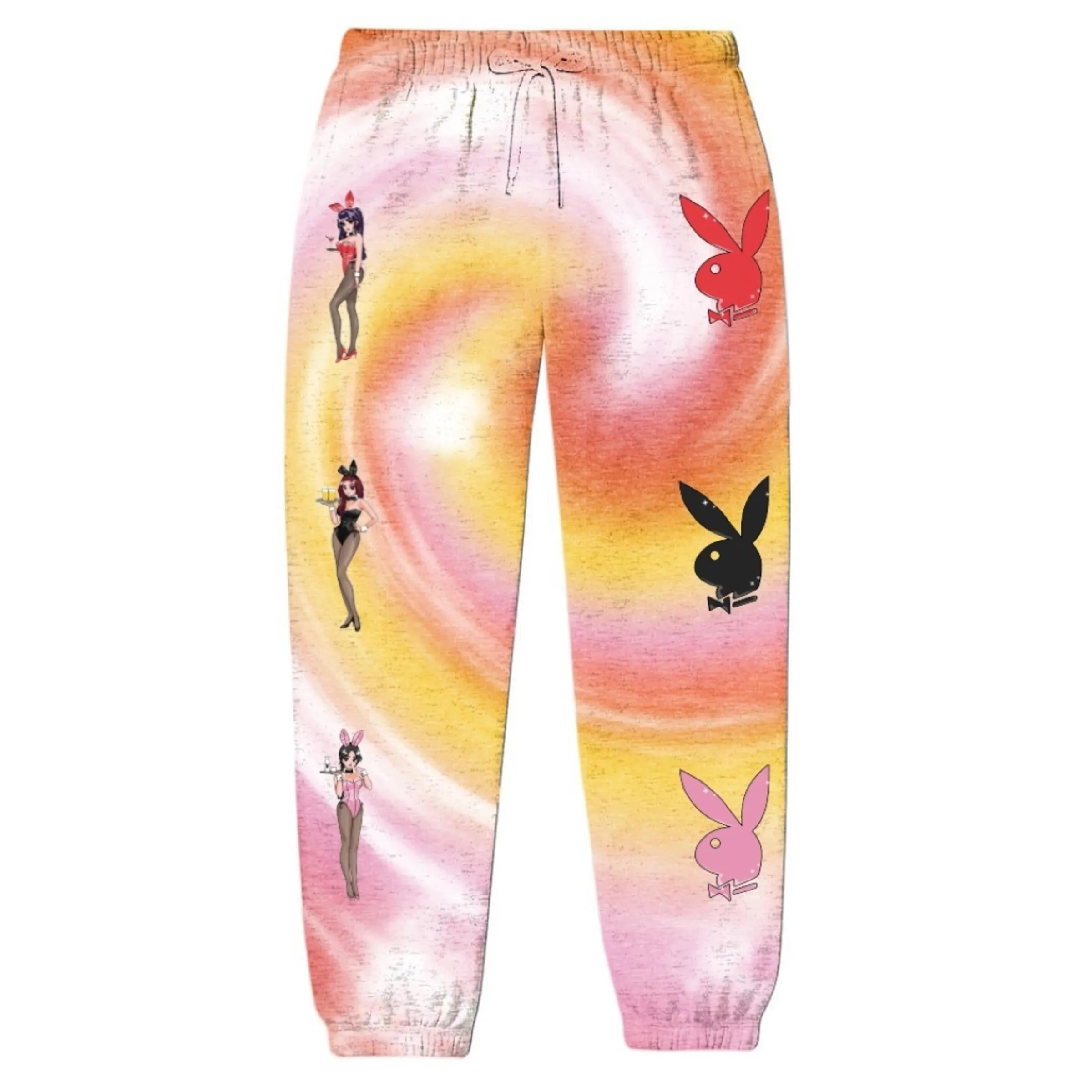 COLOR BARS PLAYBOY TOKYO SWEATPANTS TIE DYE