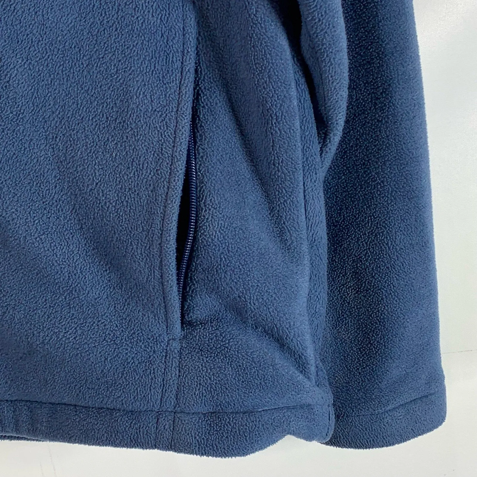 COLUMBIA Sportswear Men's Blue Granite Mountain Fleece Zip-Up Jacket SZ L