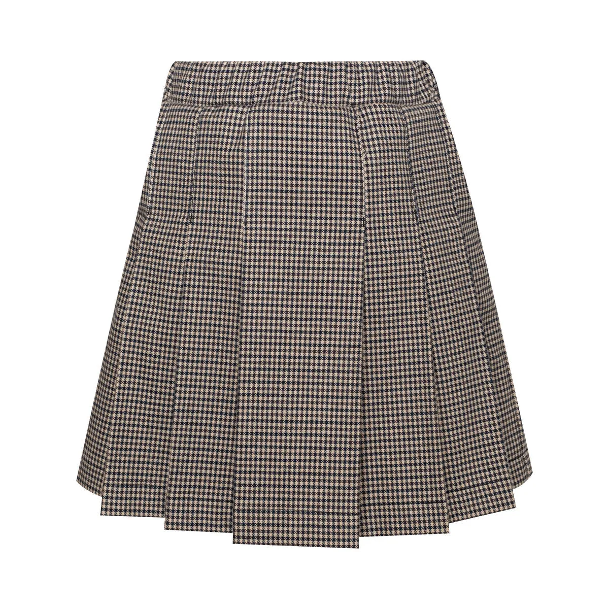 Cotton Skirt Pin Checks, Brown
