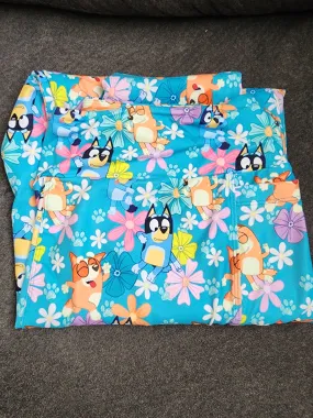 *CP Bluey, Bingo, Mum and Dad Flower Leggings