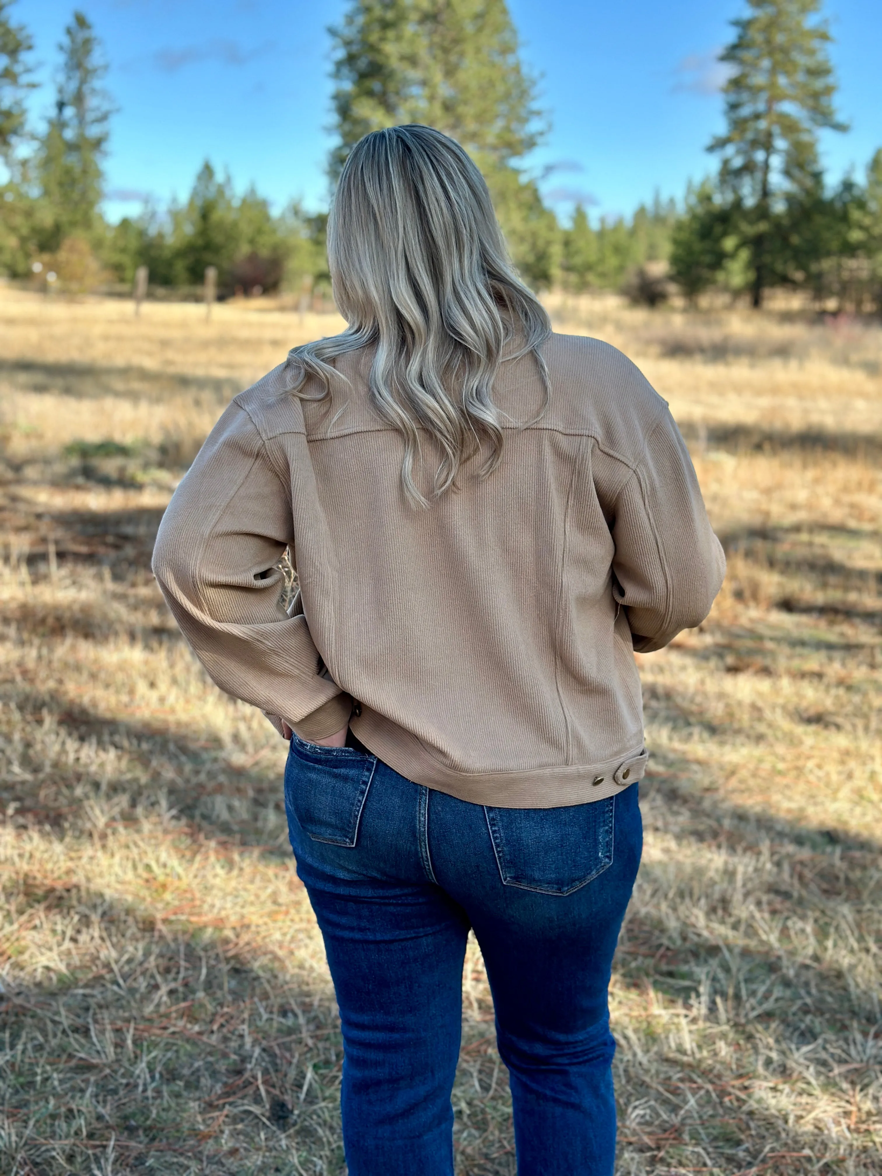 Curvy Camel Jacket