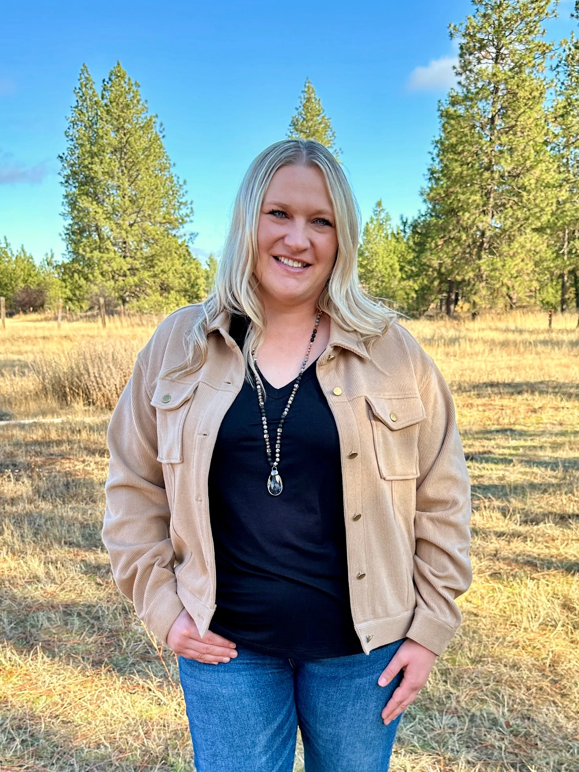 Curvy Camel Jacket