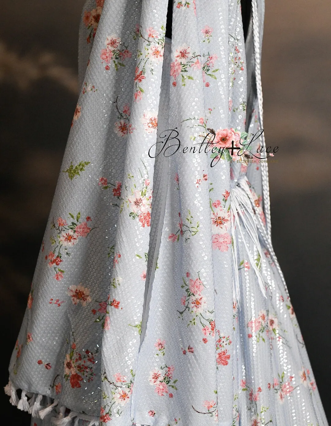 DAISY MAE - blue Bohemian Inspired gown (Teen/Adult) Maternity/ Non Maternity.