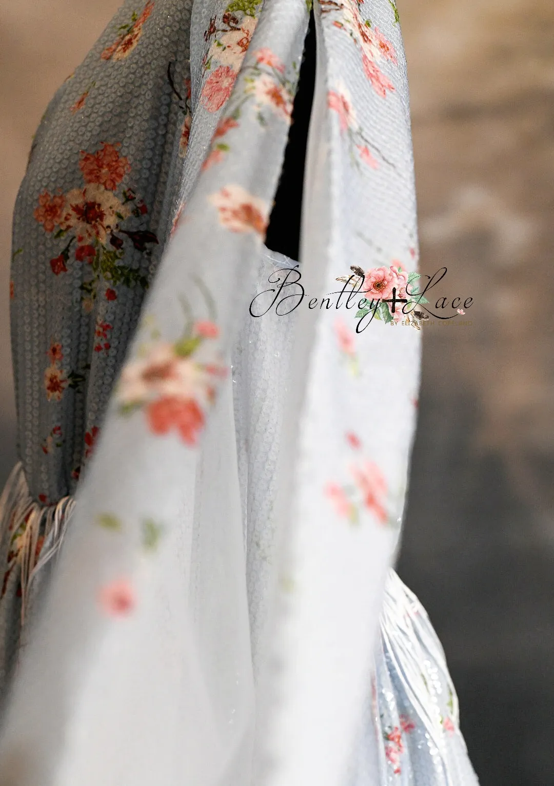 DAISY MAE - blue Bohemian Inspired gown (Teen/Adult) Maternity/ Non Maternity.