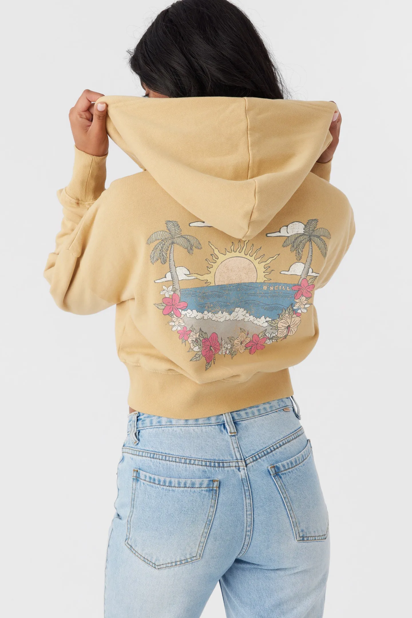 DARCIE ZIP FLEECE HOODY JACKET