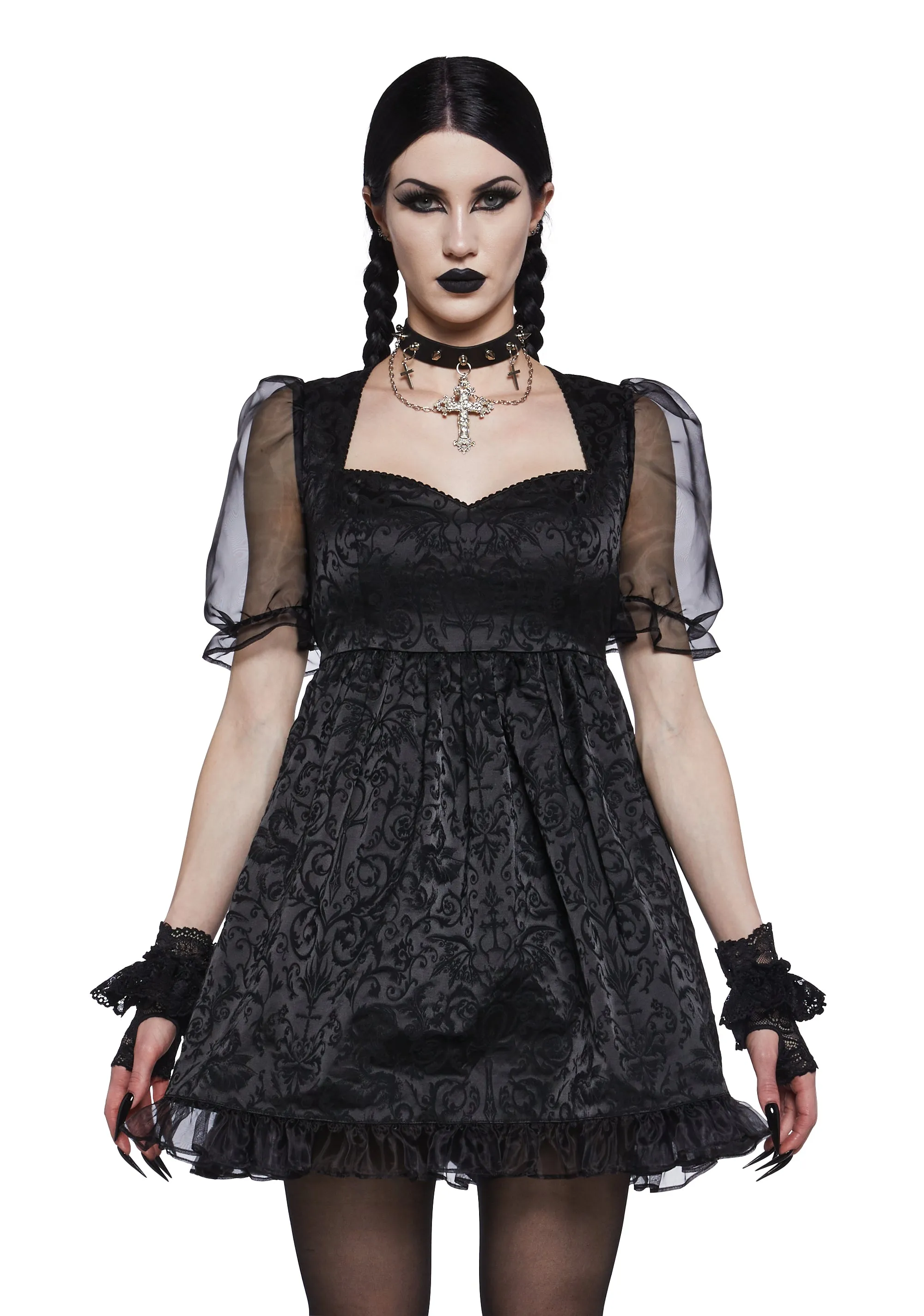 Dark Bidding Babydoll Dress