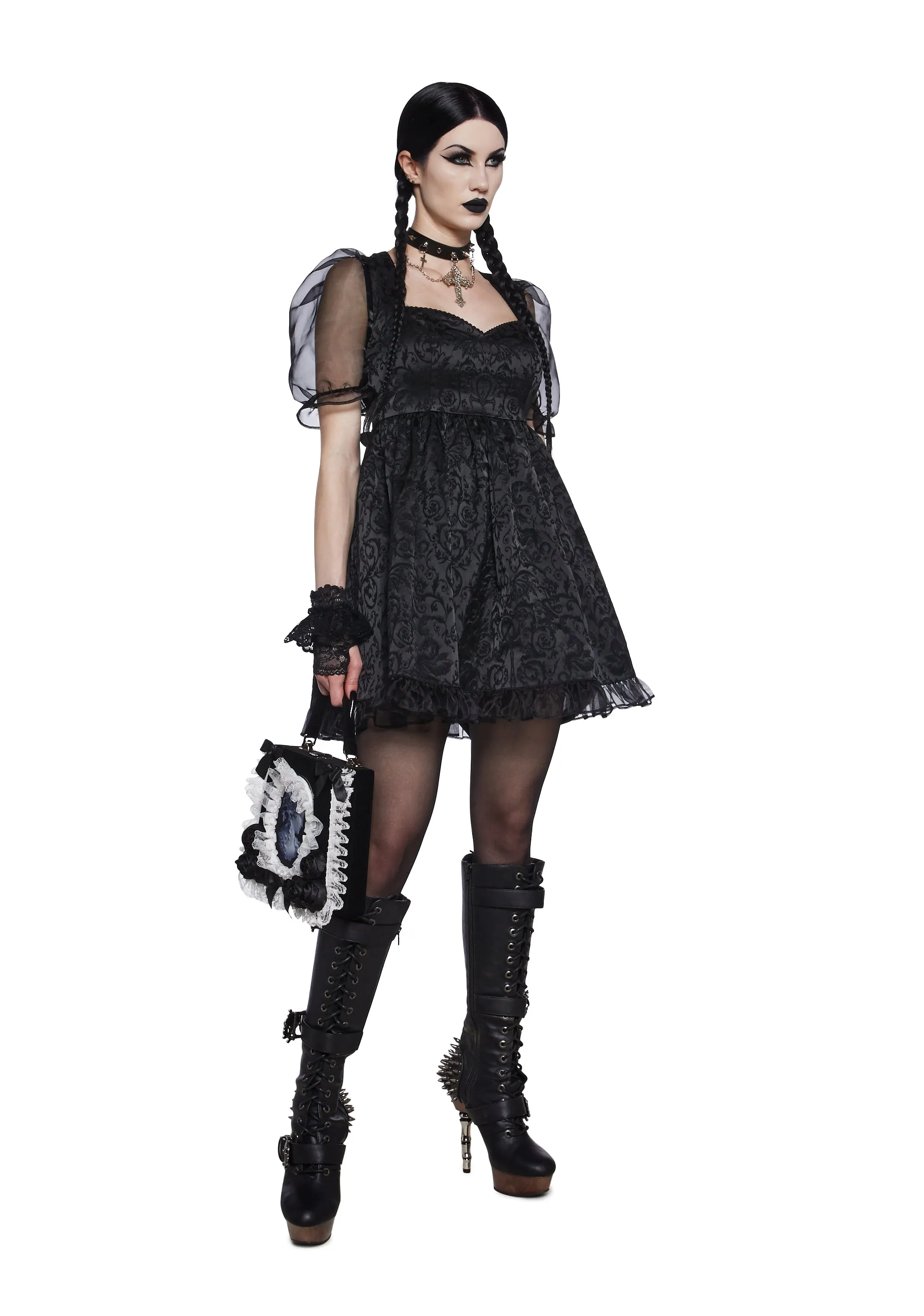 Dark Bidding Babydoll Dress