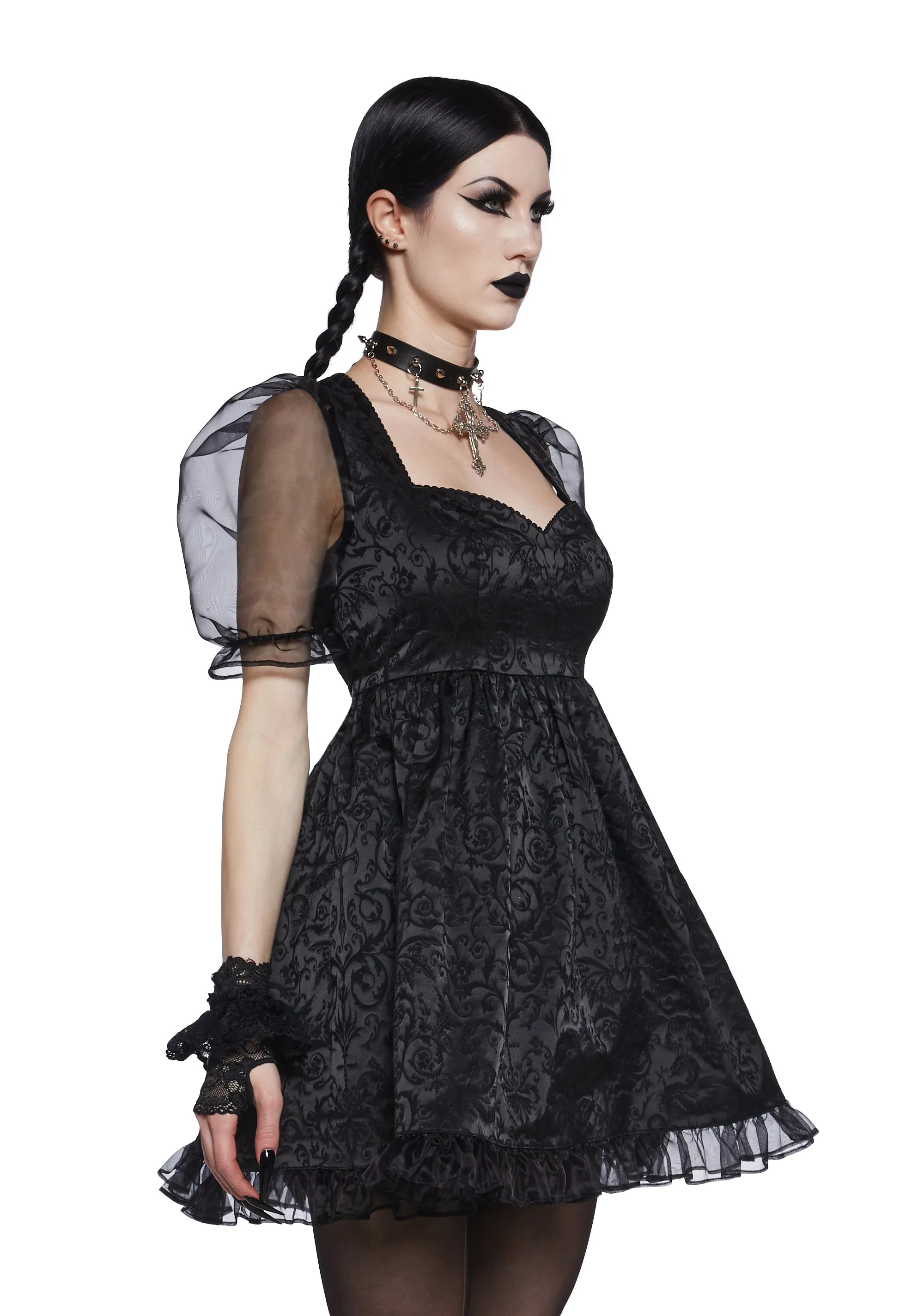 Dark Bidding Babydoll Dress