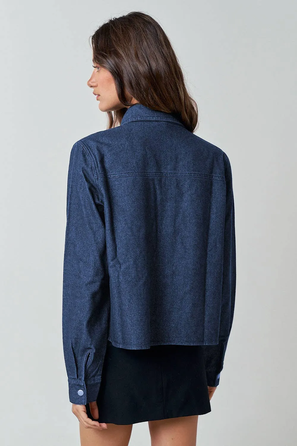  DENIM BUTTON UP SHACKET