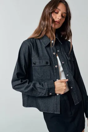  DENIM BUTTON UP SHACKET
