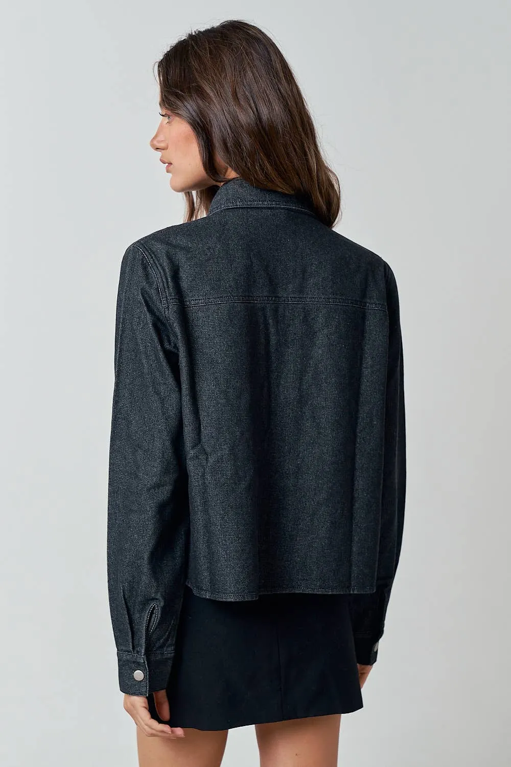  DENIM BUTTON UP SHACKET