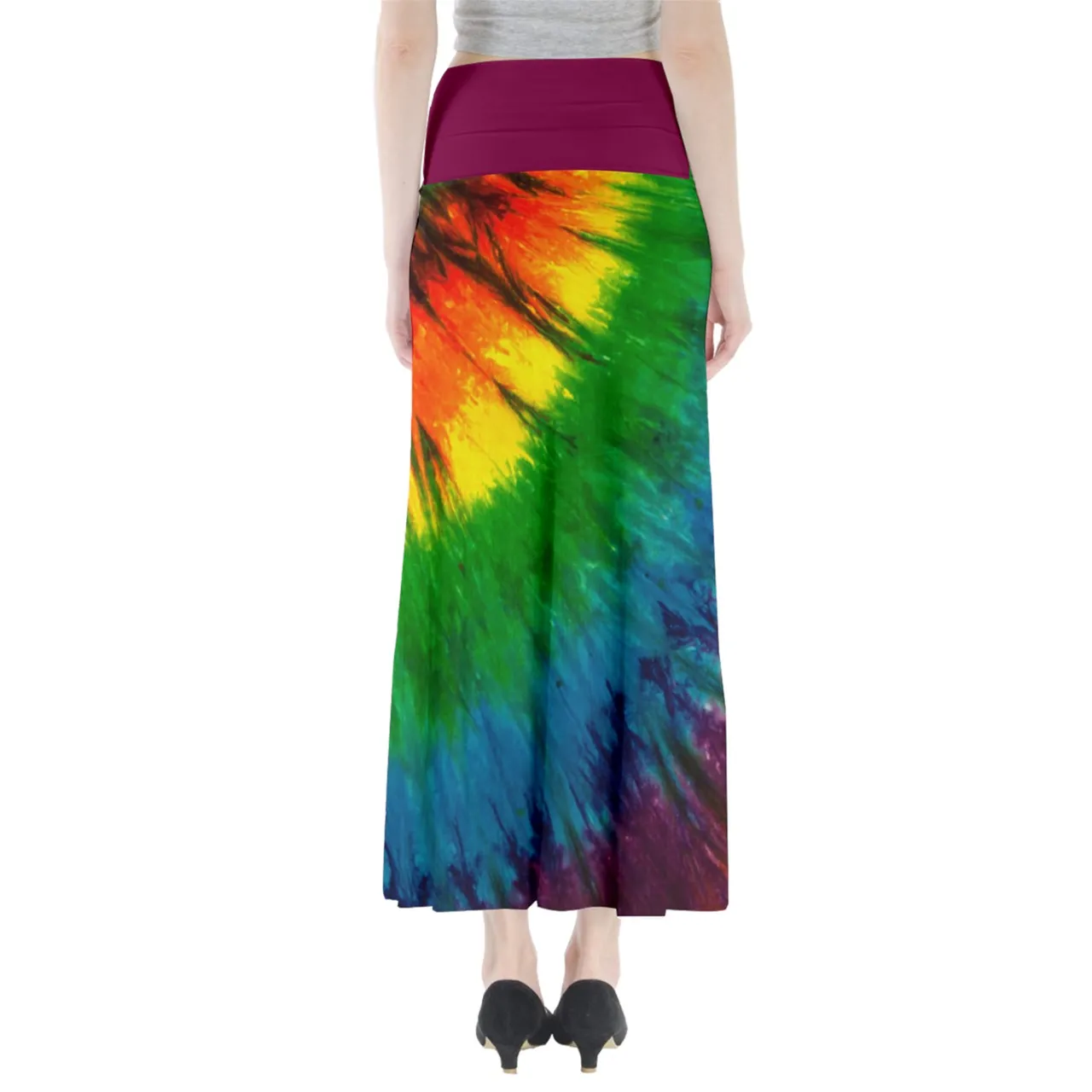 DMB Tie Dye Full Length Maxi Skirt