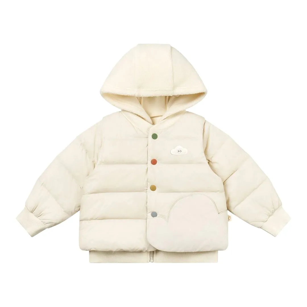 Down Fleece Jacket - Cloud