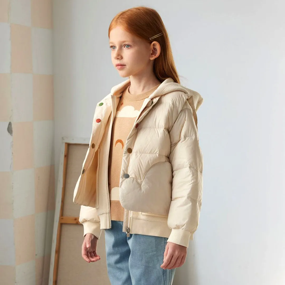 Down Fleece Jacket - Cloud