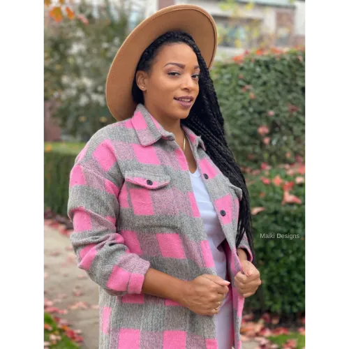 Eva Plaid Shacket