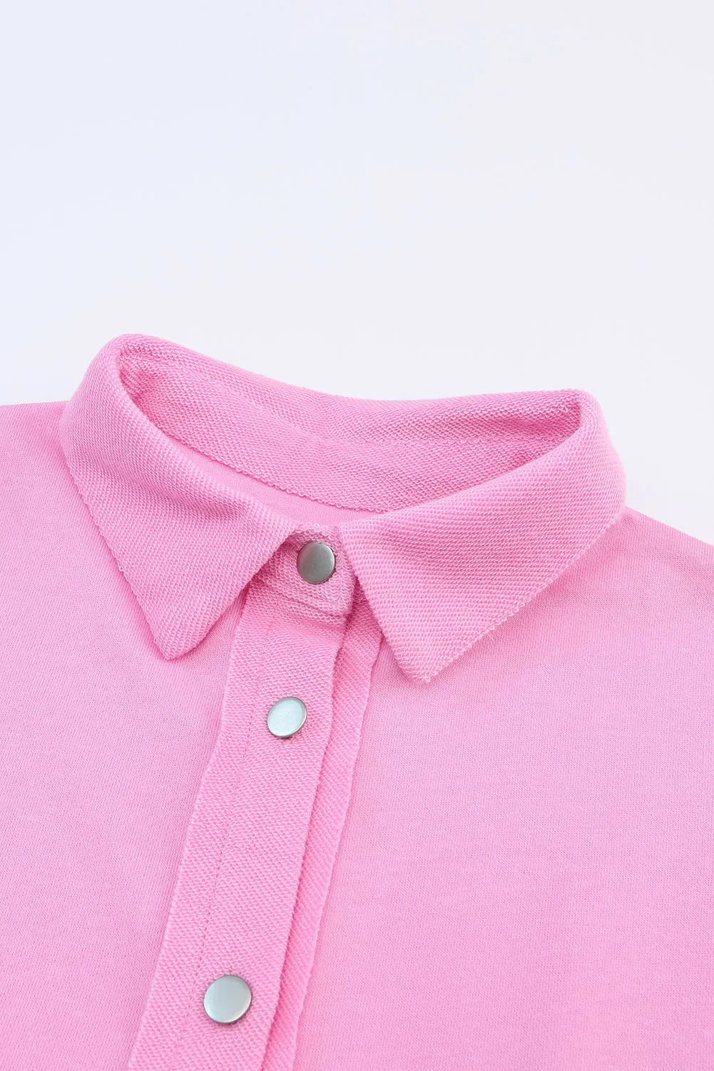 Explore More Collection - Plaid Button Up Shacket with Chest Pockets