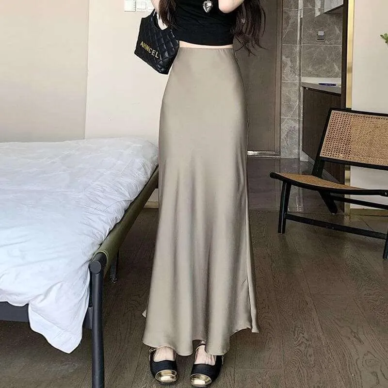 Fashion Skirt Women's Mid-length High Waist Sheath