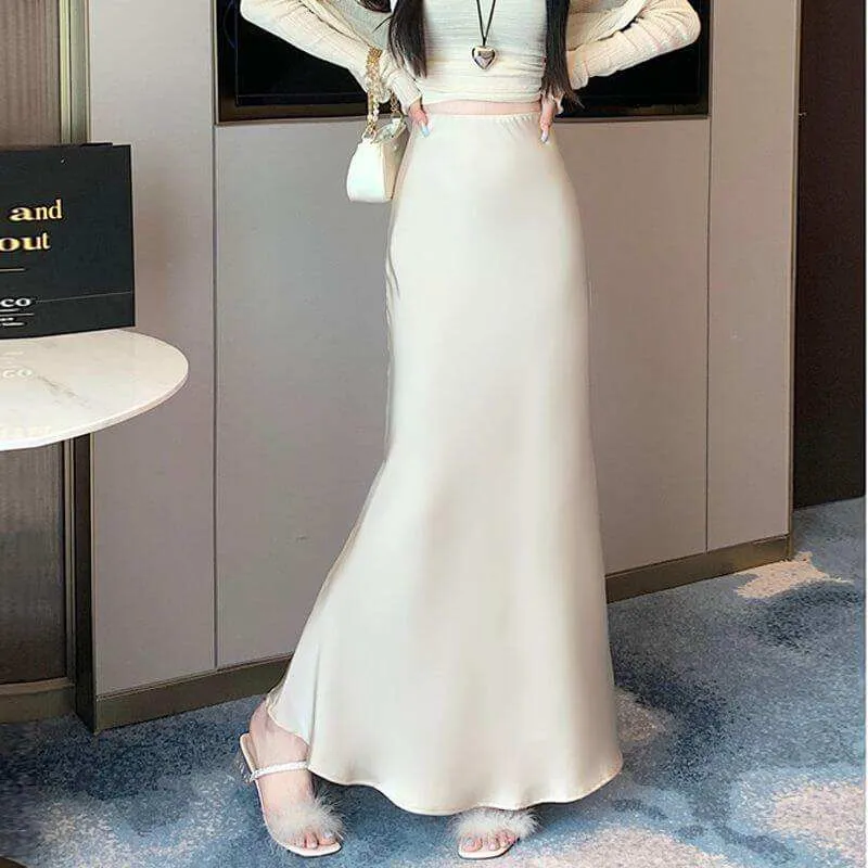 Fashion Skirt Women's Mid-length High Waist Sheath