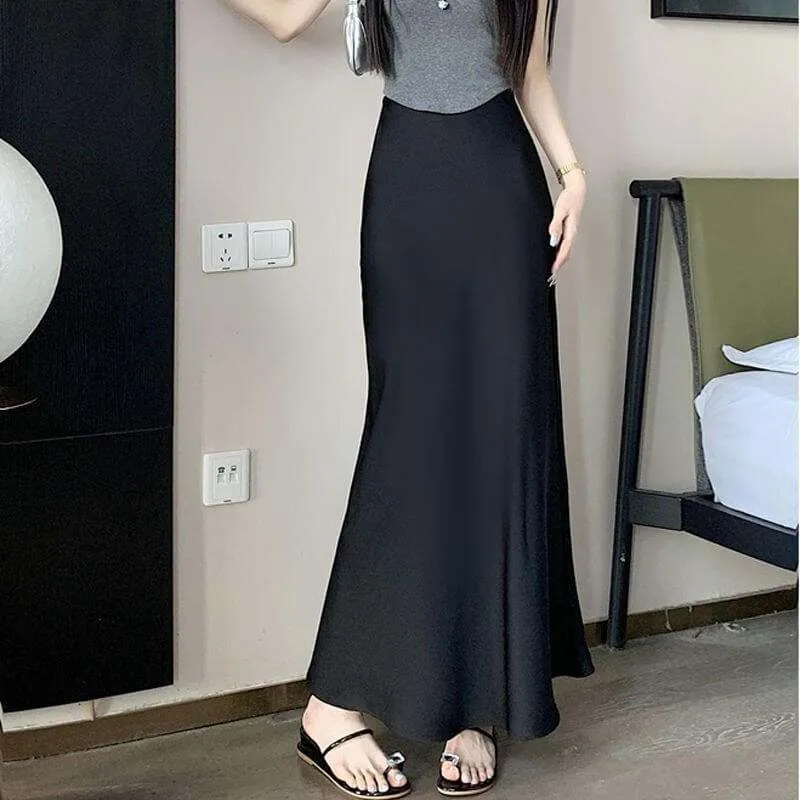 Fashion Skirt Women's Mid-length High Waist Sheath