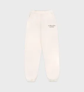 Faubourg Sweatpant - Cream/Chocolate