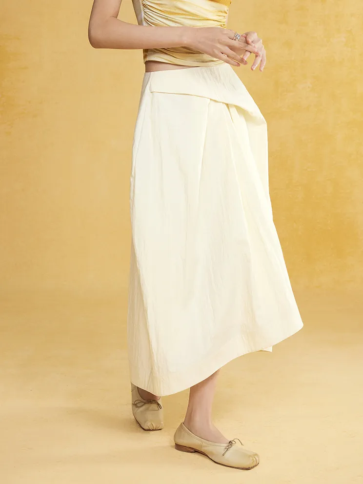 Front Lift And Loose O-shaped Skirt