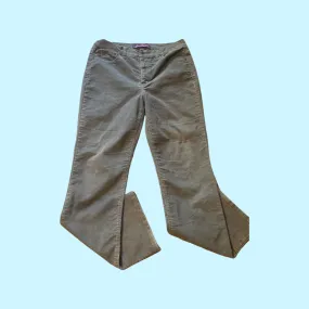 Gloria Vanderbilt corduroy green pants size 14