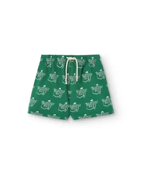 Green Cool Hedgehog Sweatpants