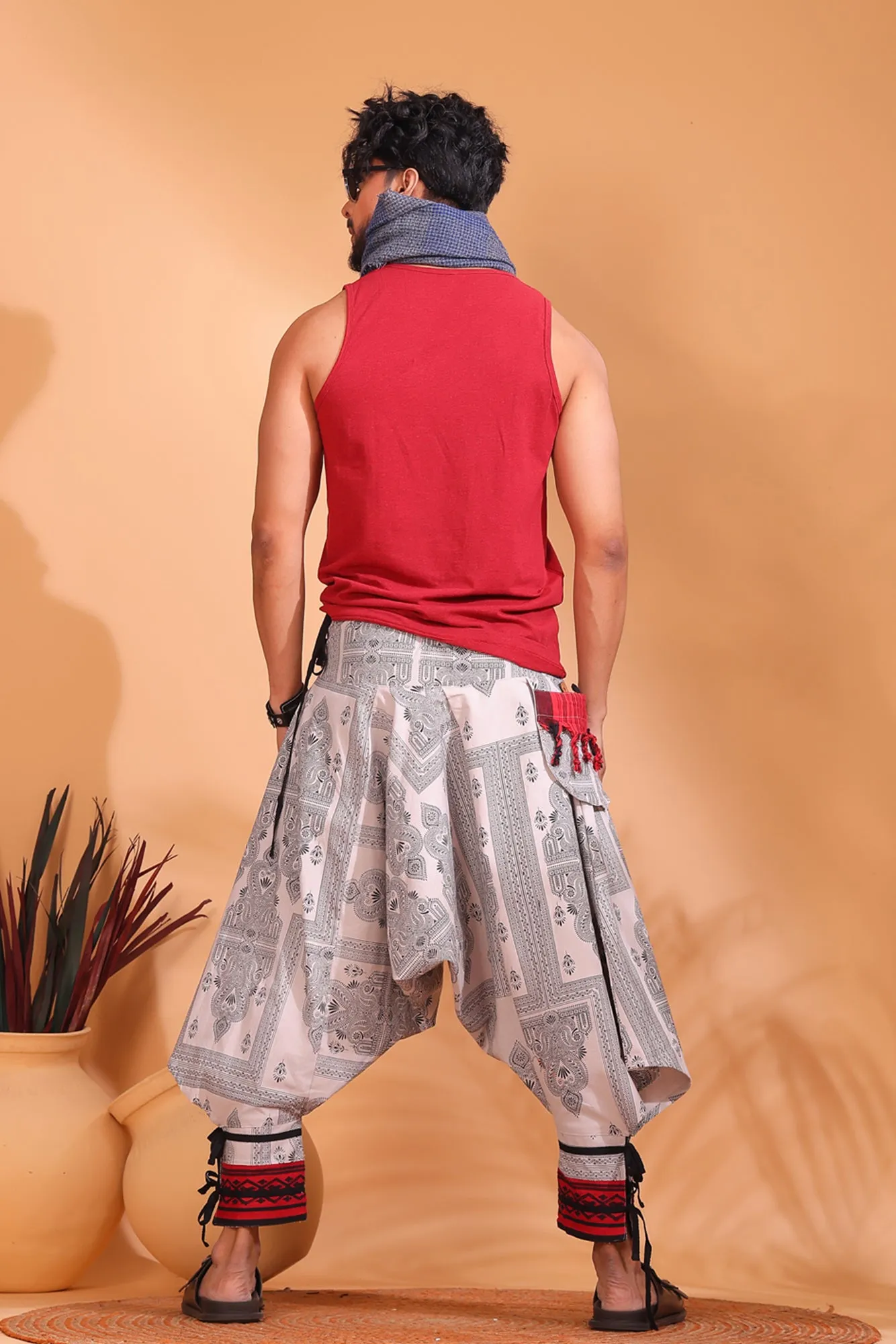Grey Shadow Unisex Harem Pant