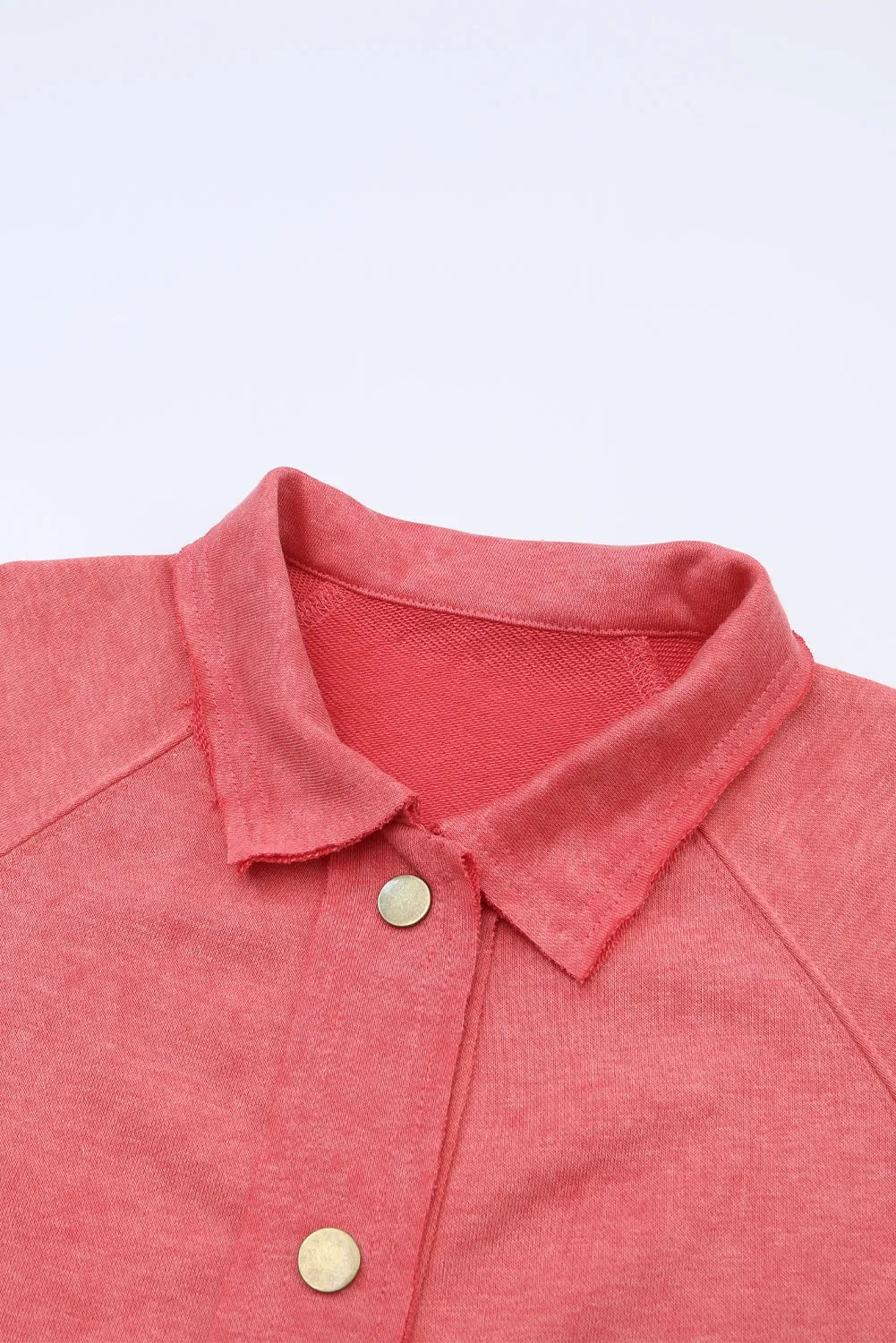 Grey Vintage Washed Flap Pocket Button Shacket