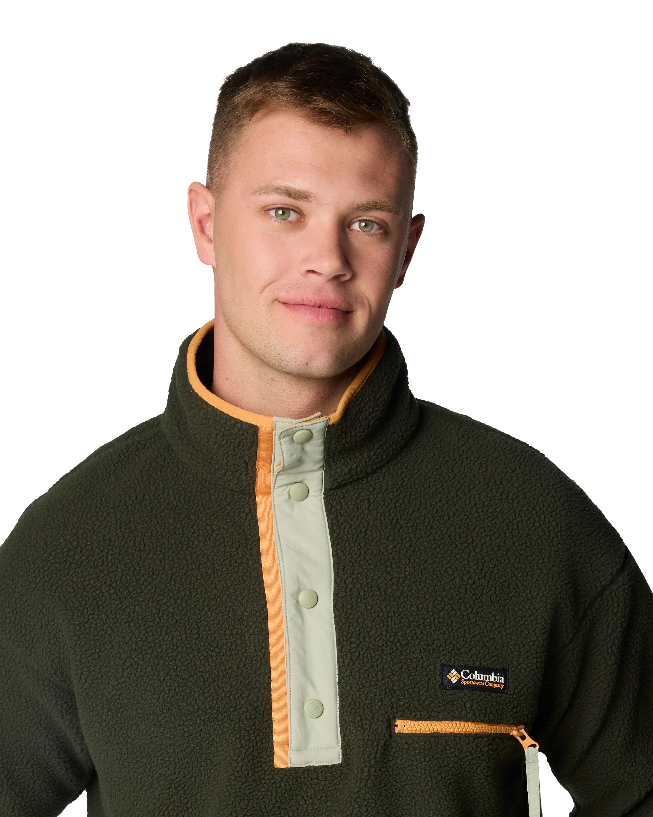 Helvetia II Half Snap Fleece Jacket in Greenscape