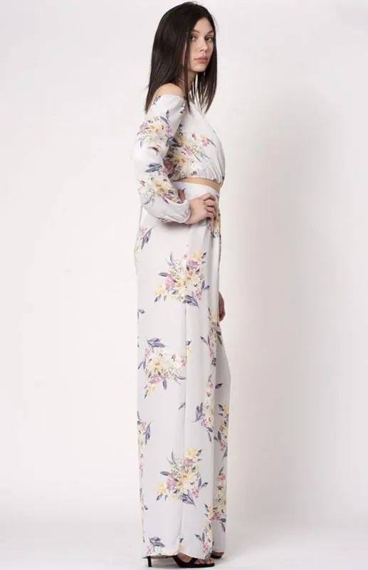 High Waist Floral Pants