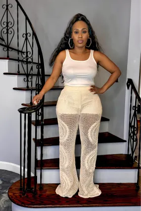 HIGHWAIST KNIT PANTS